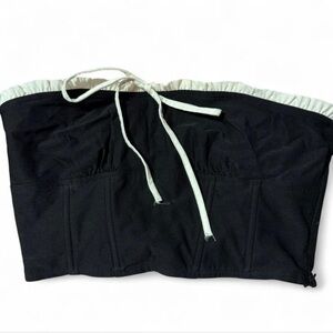 Black and White Women's Crop Top